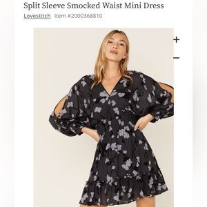 Love Stitch Mini Dress